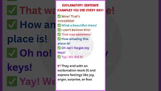 Exclamatory Sentence Examples You Use Every Day! | Speak Natural English