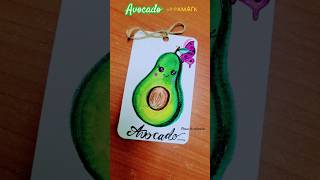 Avocado Bookmark | #avocado #avocadoart #bookmark #green #diy #shorts