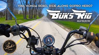 Honda Rebel Ride Along - shot with GoProHERO7 and BuksRig camera holder