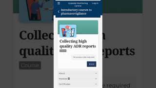 Freeonlinecourse#shots #pharmacovigilance#youtubeshorts#freecertificate