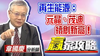 中視【贏家攻略】20200903 #韋國慶：再生能源：元晶、茂迪，續創新高！ #中視 #中視新聞 #贏家攻略 #永誠國際投顧