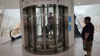 UNIQUE Otis Hydraulic "Star Trek" Elevator at The Oculus at The World Trade Center in New York, NY