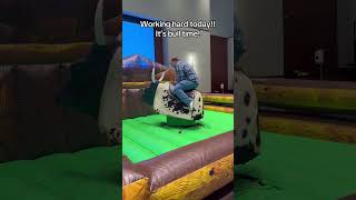 It’s Bull Time! #mechanicalbull #funny #fun #work #funatwork