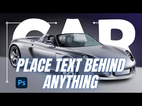 Place Text Behind Anything On Photoshop #shorts