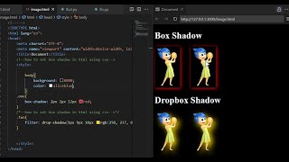 How to use box shadow and dropbox to make beautiful shadow effect #boxshadow #htmltutorial