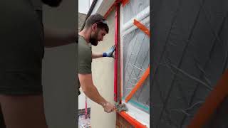 No beads just craft to match the existing property#diy #builder #plastering #fyp