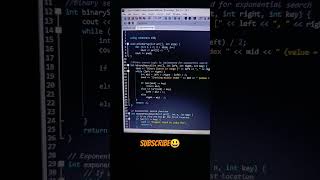 exponential search in c++ #coding #codeprep #codinglife #correctcoding #lowlevellanguage
