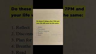 Do These 5 Things After 7PM 🌙 | #NightRoutine #SelfGrowth #LifeTips | 7RCMOTIVATION