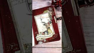 Christmas themed mini art journal #artjournal