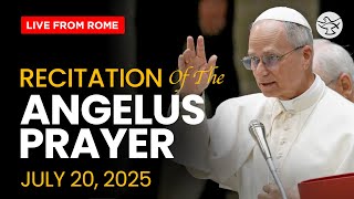Recitation of the Angelus prayer by Pope Leo XIV |  From Piazza della Libertà | 20July 2025