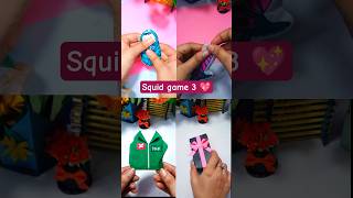 squid game 3 paper craft ideas | papercraft | squid game | cute craft