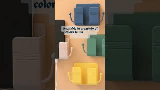 Wall-Mounted Phone Holder with Storage - Multi-Functional Hook for Living Room
