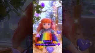 Have A Lovely Monday #Ai #aiart #inspiration #magic #cozy #monday #purplehearts #purplerule #purple