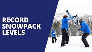 SIERRA NEVADA SNOWPACK REACHES RECORD LEVELS
