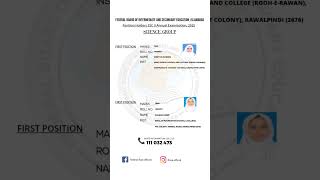 Federal Board Class 10 toppers 2025 #foryou #trending #shorts #fbise #result2025