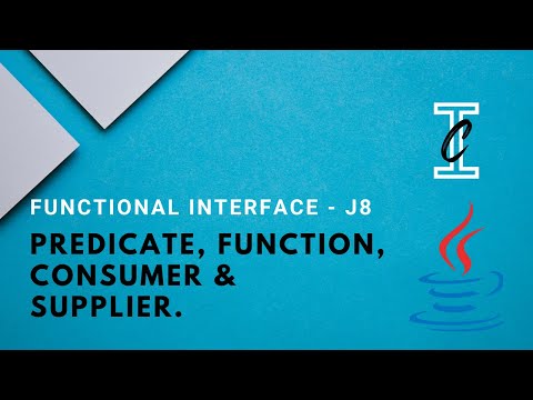 Java 8 - Functional Interfaces- Predicate, Function, Consumer, Supplier - in Tamil