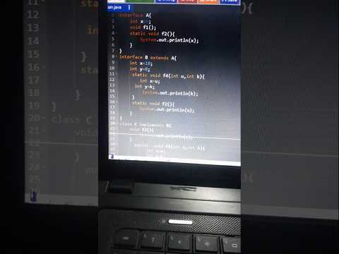 interface program in java ,java me interface ka program kese banye