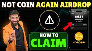 Notcoin Airdrop again | How to claim NotCoin AirDrop Again | Notcoin Latest News Update | #notcoin