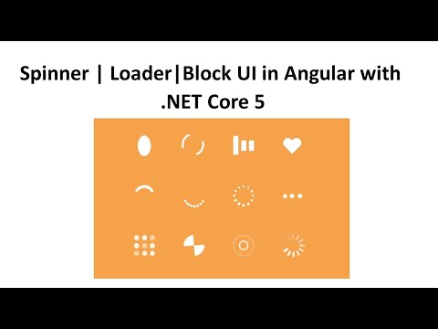 Angular | .NET Core 5 | show spinner on background task | how to show spinner in Angular