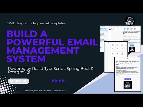 🚀 Create & Send Emails with Drag-and-Drop Templates | React, Spring Boot, PostgreSQL Tutorial 🌟