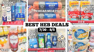 HEB COUPON DEALS | HUGE SAVINGS USING DIGITAL COUPONS | EASY DEALS TO SAVE MONEY | 7/30 - 8/5