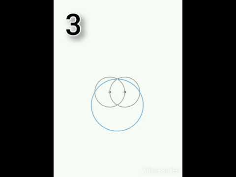 How to make a perfect square using circles only ?!