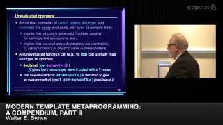 CppCon 2014: Walter E. Brown "Modern Template Metaprogramming: A Compendium, Part II"