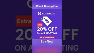Hostinger Coupon Code, 20% Extra Off