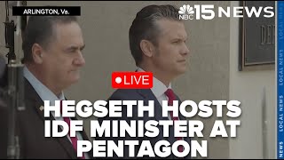 Hegseth hosts IDF Minster at the Pentagon - WPMI NBC 15