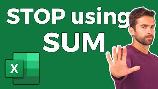 Stop using SUM in Excel. Switch to SUBTOTAL