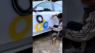 Amazing painting on car #shorts #viralshorts #ytshorts