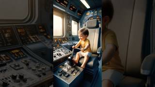 Baby Accidentally Starts a Train! 👶🚆 #ai #baby #train