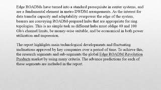 Know About The New Trends In Edge ROADM Revolution Products