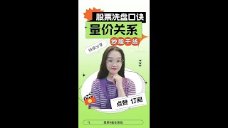量价关系——股票洗盘口诀 #shorts