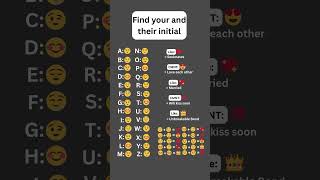 FIND YOUR AND THEIR INITIALS #initials #soulmate #new #love #crush #crushfacts #fyp