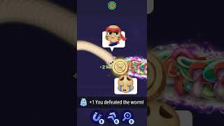 Worm fight 🐛🐛/worm game/new update #viral