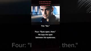 The Divergent knife throwing scene #divergent #bookvsmovie