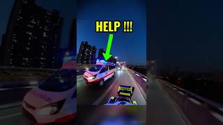 The Police Quickly Cleared The Traffic To Help The Ambulance Get Through #police #cops #shorts