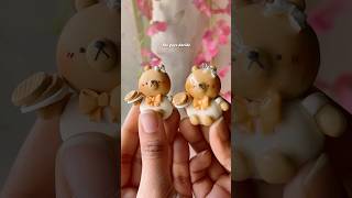 Glazing my handmade clay charms