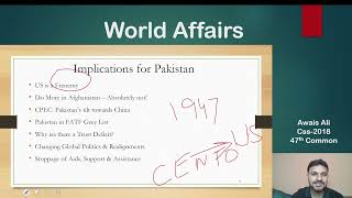 Free Current Affairs Lectures | Part 28 | US world & pakistan | CSS & PMS Exam 2025