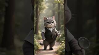 AI Animals | The Case of the Missing Nuts #aianimals #animalshorts #banglaai #cat #cats