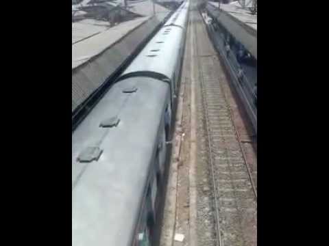 Sound of WCAM-3 from Top, Kolhapur CSTM - Sahyadri Express at Thane Station