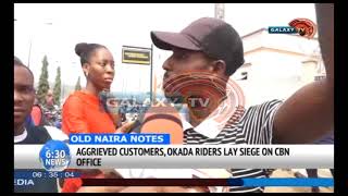 Agrieved Customers, Okada Riders Lay Siege on CBN Office