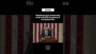 Republicans vote UNANIMOUSLY to BLOCK release of Epstein files