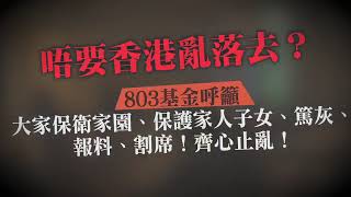 【短片】【救香港、要識揀﹗】803懸紅報料網呼籲11.24以票止亂﹗