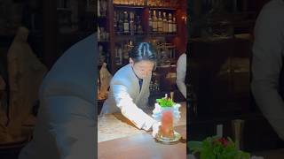 Bar Centifolia's Samurai Bartender in Tokyo Crafts a Dragon Mojito Like Never Before! 🐉🍸