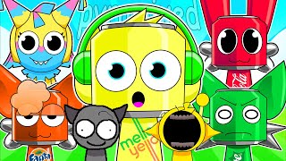 Sprunki Pyramixed but NEW BONUS OCs?! (Yatta, Soda Heads, Temu Gray & More)