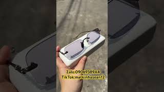 Tròng đổi màu với kính khoan thời trang dành cho các quý ông #kinhcan #matkinhas #kinhdoimau #viral