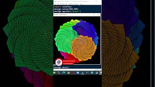 Amazing Python Graphics Design using Turtle #python #pythoncourseforbeginners #viral #shorts