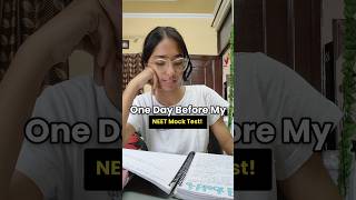 One day before my 720M NEET Mock Test! ☕ stressed & tired 💤 #cbse #trending #fyp #neet #minivlog
